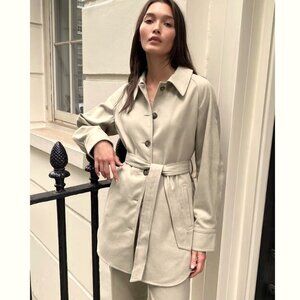 Group by Babaton | Aritzia Raindrop Jacket S Modern Utility Raincoat Pale Beige